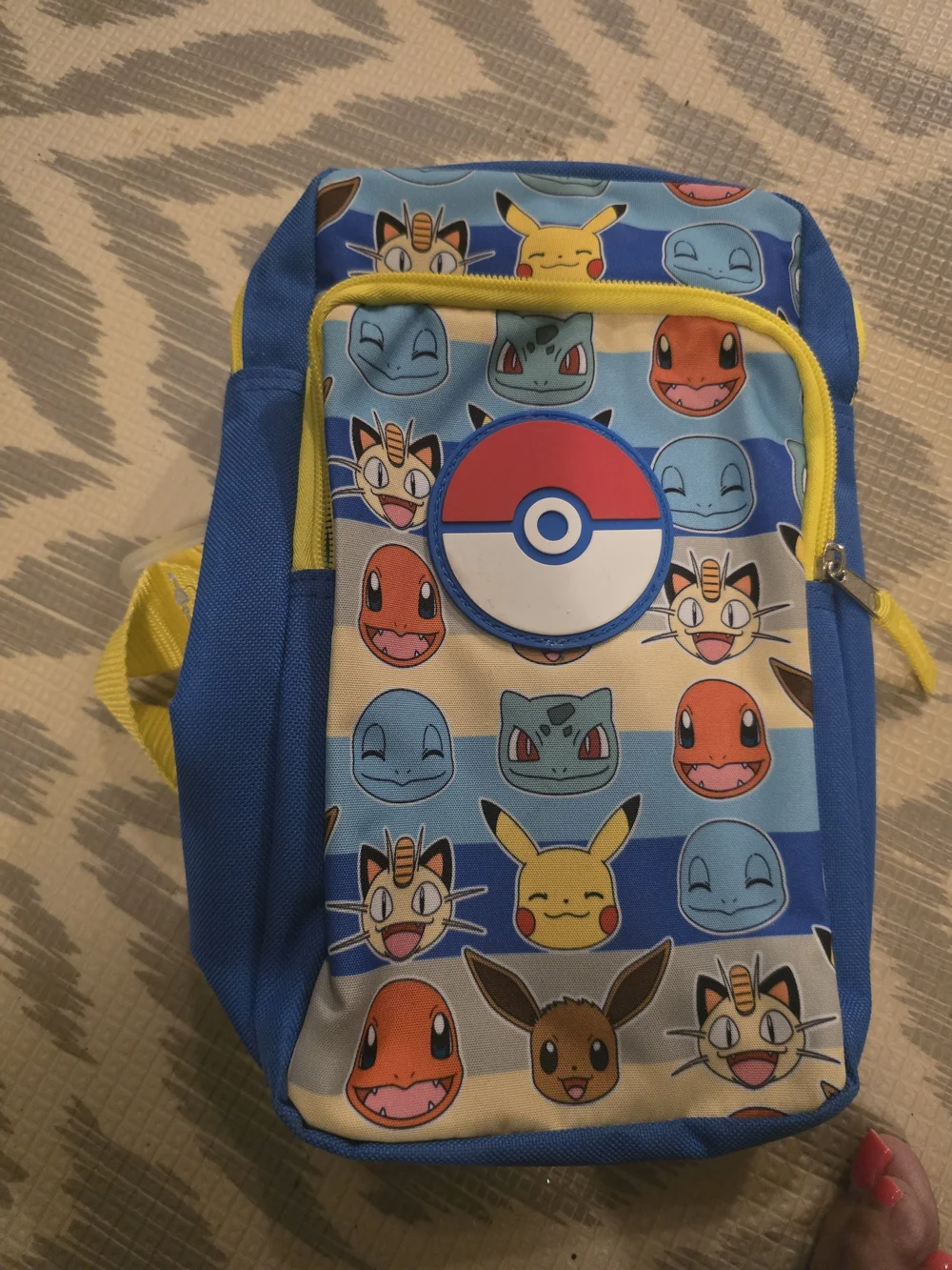 Pokémon Kids Blue Yellow Character Crossbody